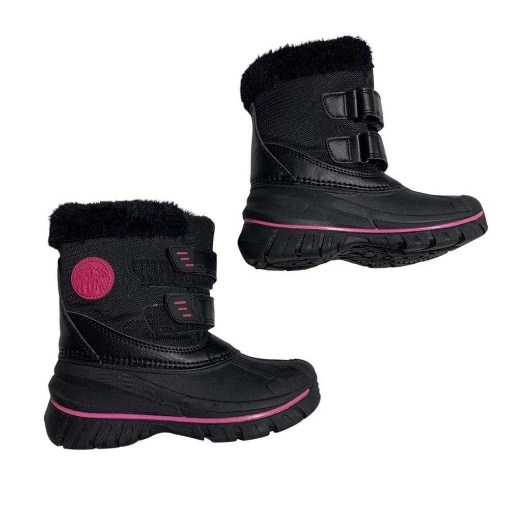 Joe Fresh Black and‎ Pink Kids Rain & Snow Boots